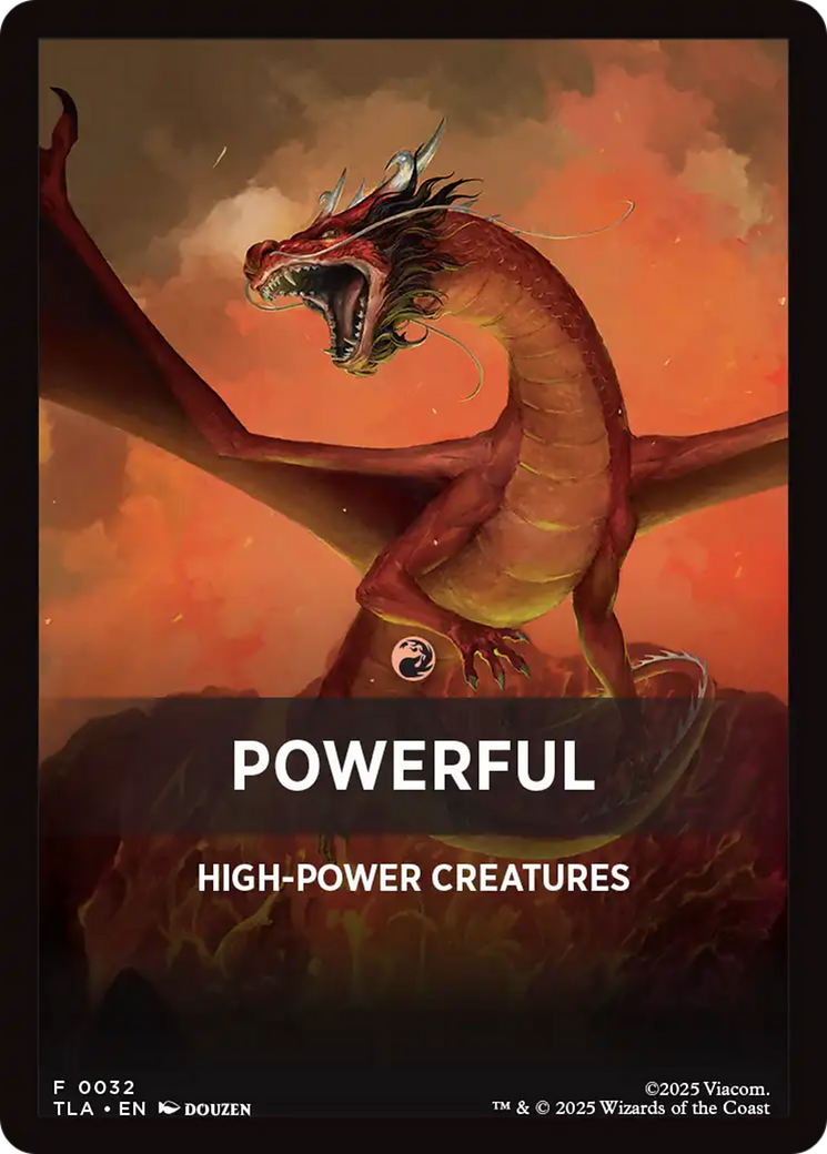 Powerful Theme Card [Avatar: The Last Airbender Tokens] | Gear Gaming Bentonville