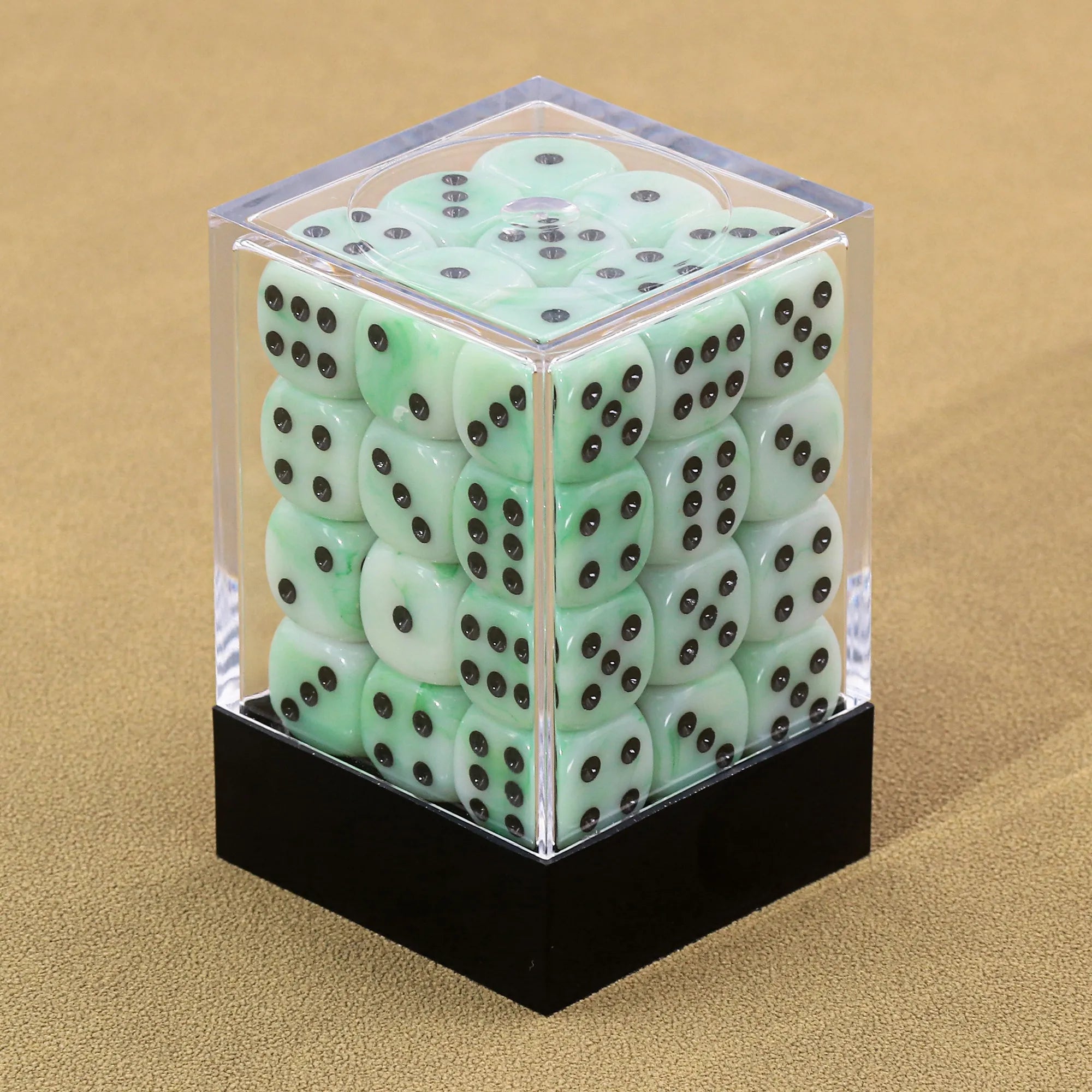 (Green Silk) 12mm D6 block of 36 dice | Gear Gaming Bentonville