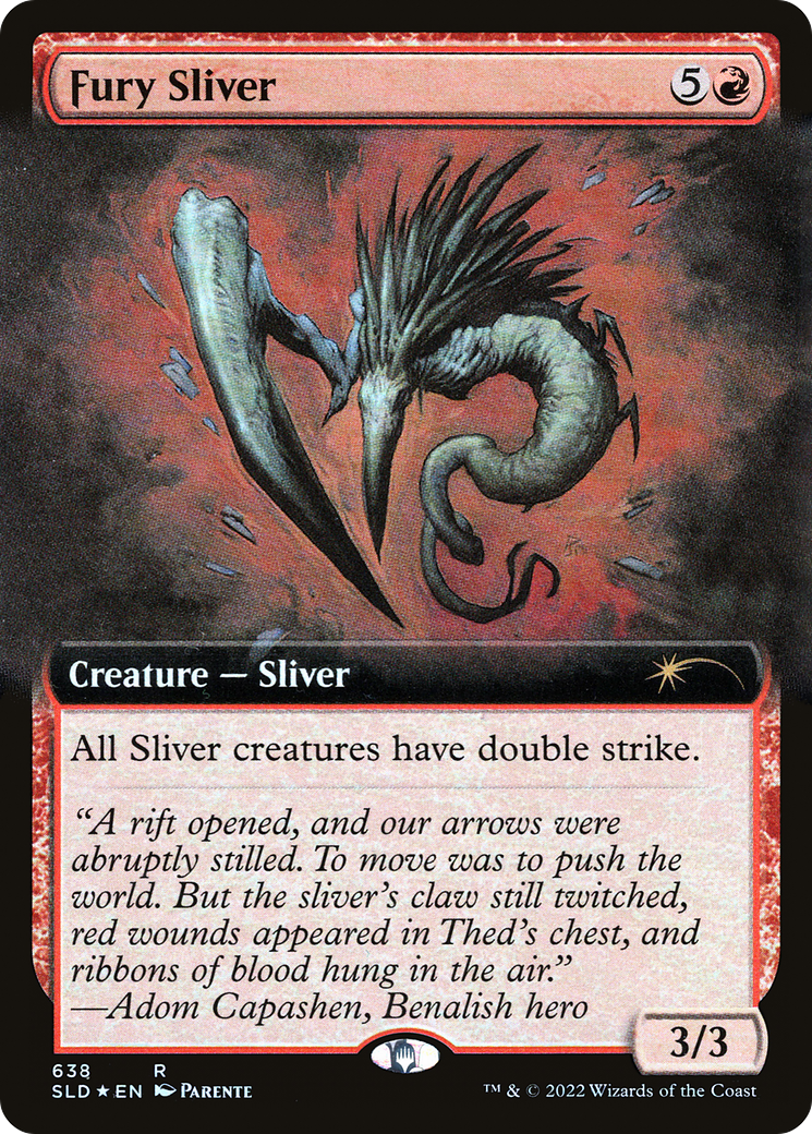 Fury Sliver (Extended Art) [Secret Lair Drop Promos] | Gear Gaming Bentonville