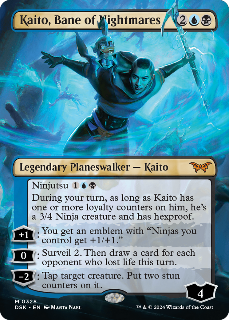 Kaito, Bane of Nightmares (Borderless) [Duskmourn: House of Horror] | Gear Gaming Bentonville