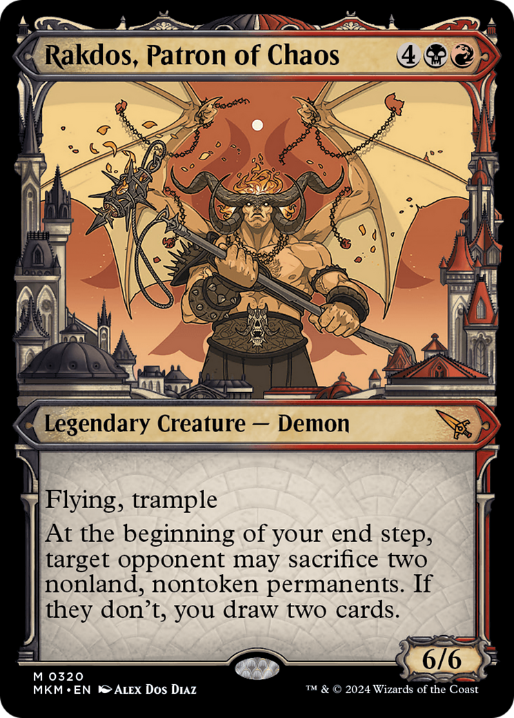 Rakdos, Patron of Chaos (Showcase) (0320) [Murders at Karlov Manor] | Gear Gaming Bentonville