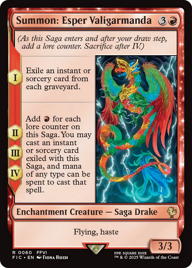 Summon: Esper Valigarmanda [FINAL FANTASY Commander] | Gear Gaming Bentonville