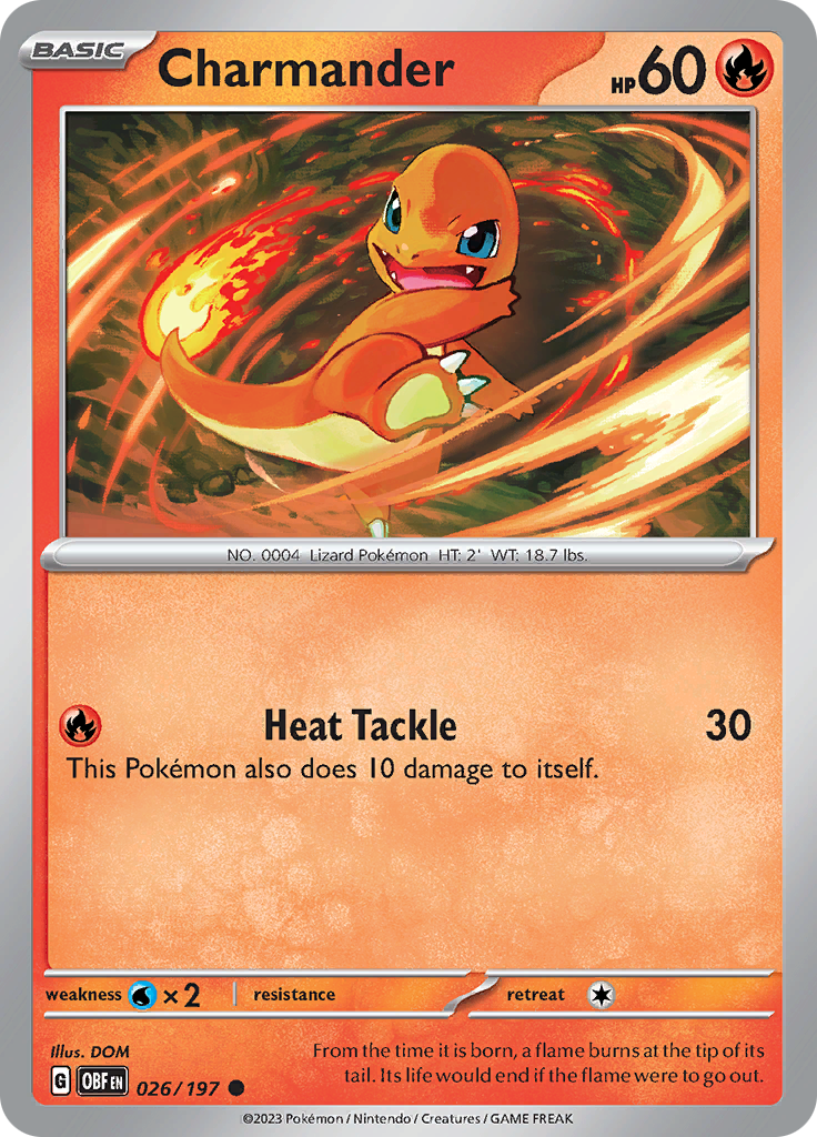 Charmander (026/197) [Scarlet & Violet: Obsidian Flames] | Gear Gaming Bentonville