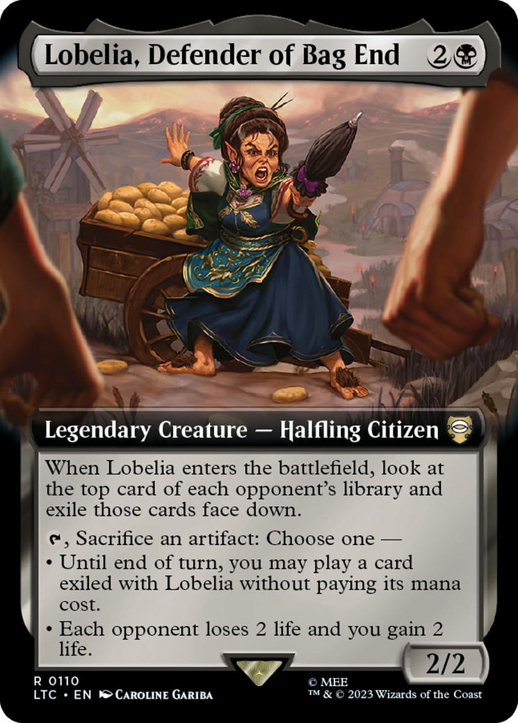 Lobelia, Defender of Bag End (Extended Art) [The Lord of the Rings: Tales of Middle-Earth Commander] | Gear Gaming Bentonville