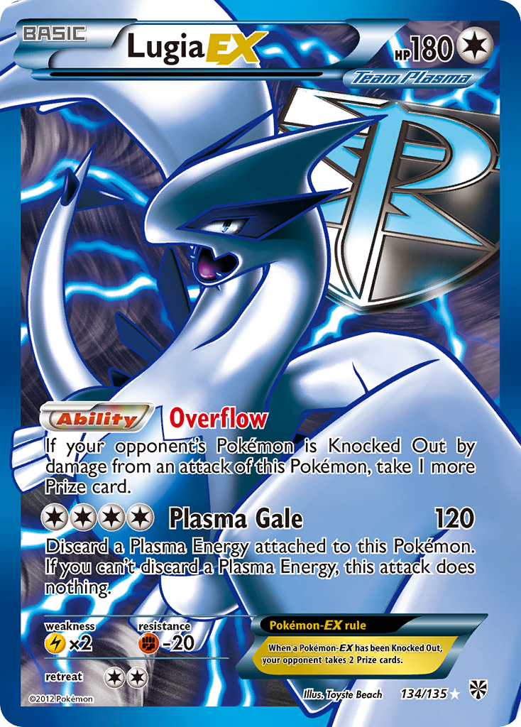 Lugia EX (134/135) [Black & White: Plasma Storm] | Gear Gaming Bentonville