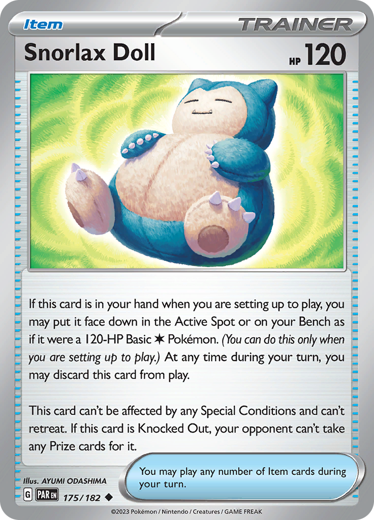 Snorlax Doll (175/182) [Scarlet & Violet: Paradox Rift] | Gear Gaming Bentonville