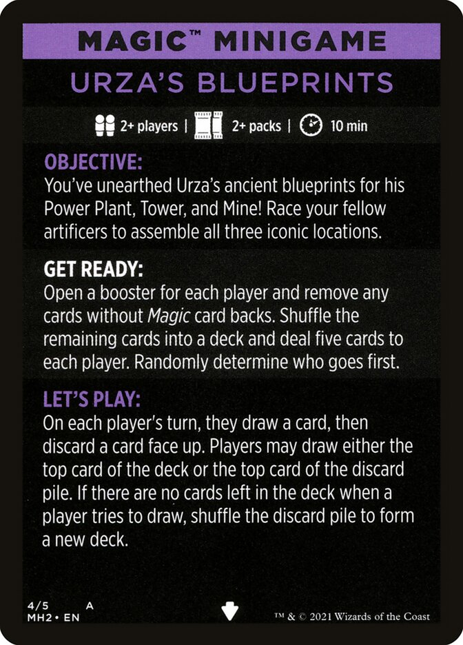 Urza's Blueprints (Magic Minigame) [Modern Horizons 2 Minigame] | Gear Gaming Bentonville