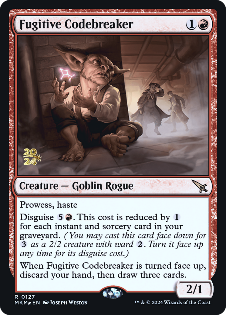 Fugitive Codebreaker [Murders at Karlov Manor Prerelease Promos] | Gear Gaming Bentonville