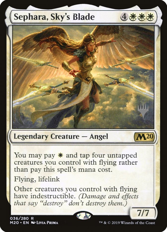 Sephara, Sky's Blade (Promo Pack) [Core Set 2020 Promos] | Gear Gaming Bentonville