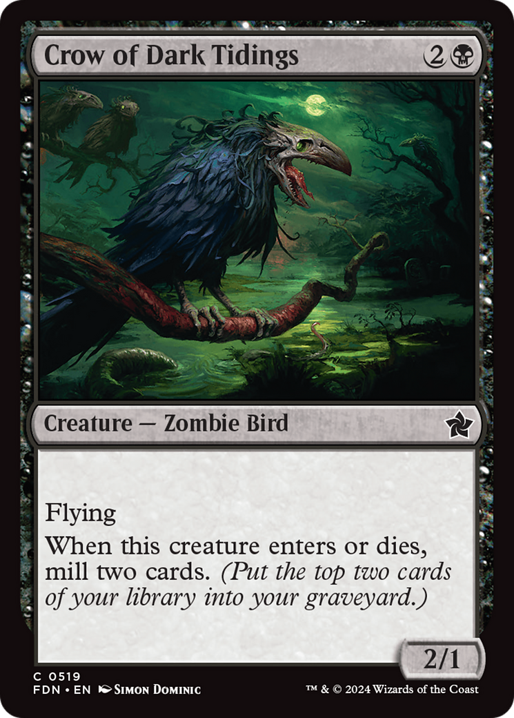 Crow of Dark Tidings [Foundations] | Gear Gaming Bentonville