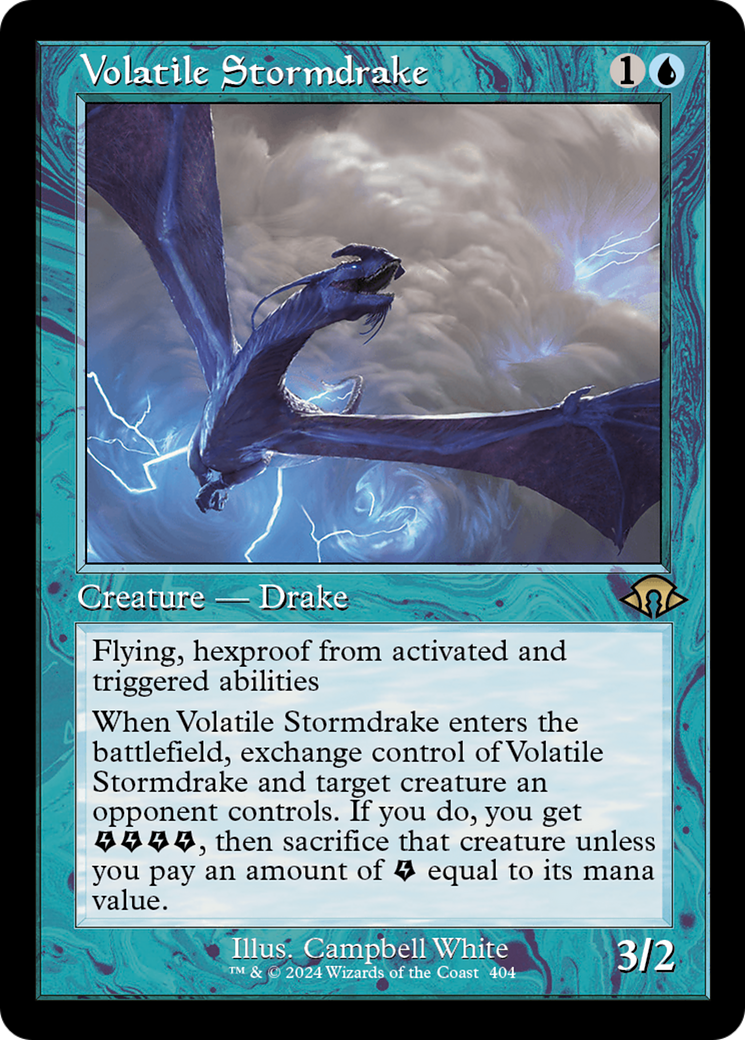 Volatile Stormdrake (Retro) [Modern Horizons 3] | Gear Gaming Bentonville