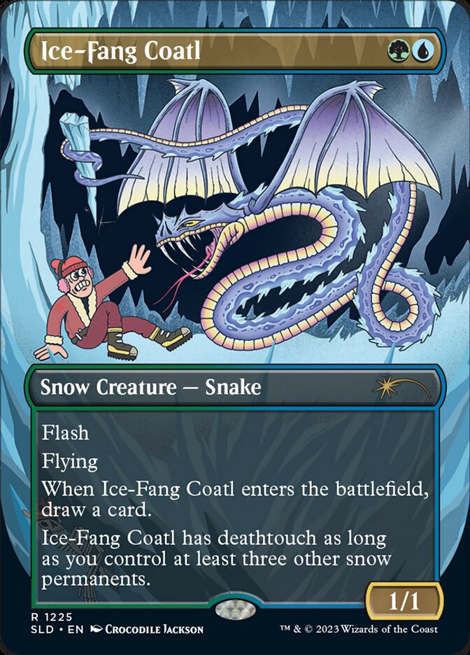 Ice-Fang Coatl (Borderless) [Secret Lair Drop Series] | Gear Gaming Bentonville