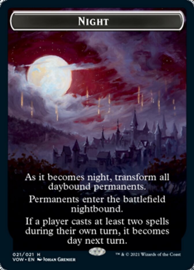 Day // Night Double-Sided Token [Innistrad: Crimson Vow Tokens] | Gear Gaming Bentonville