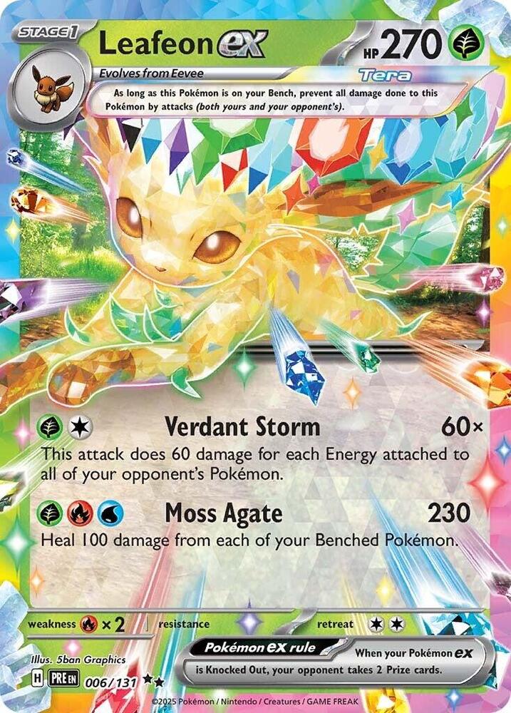 Leafeon ex (006/131) [Scarlet & Violet: Prismatic Evolutions] | Gear Gaming Bentonville