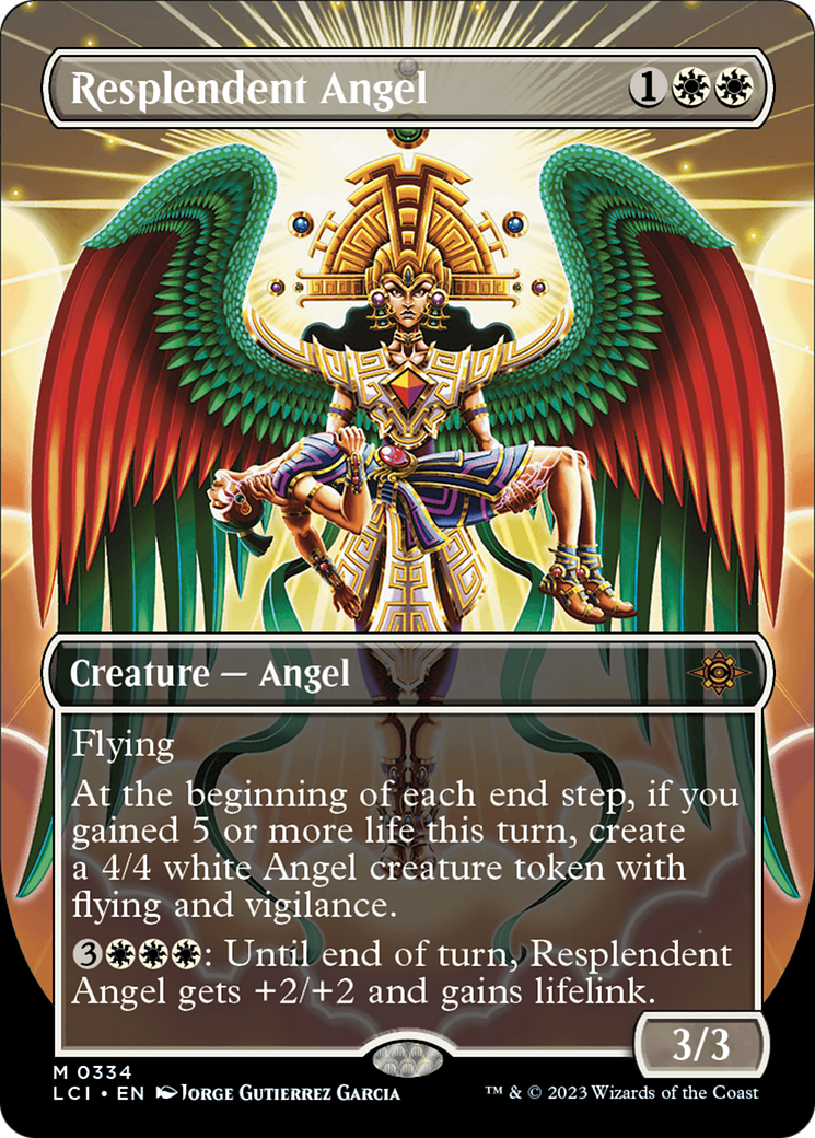 Resplendent Angel (Borderless) [The Lost Caverns of Ixalan] | Gear Gaming Bentonville