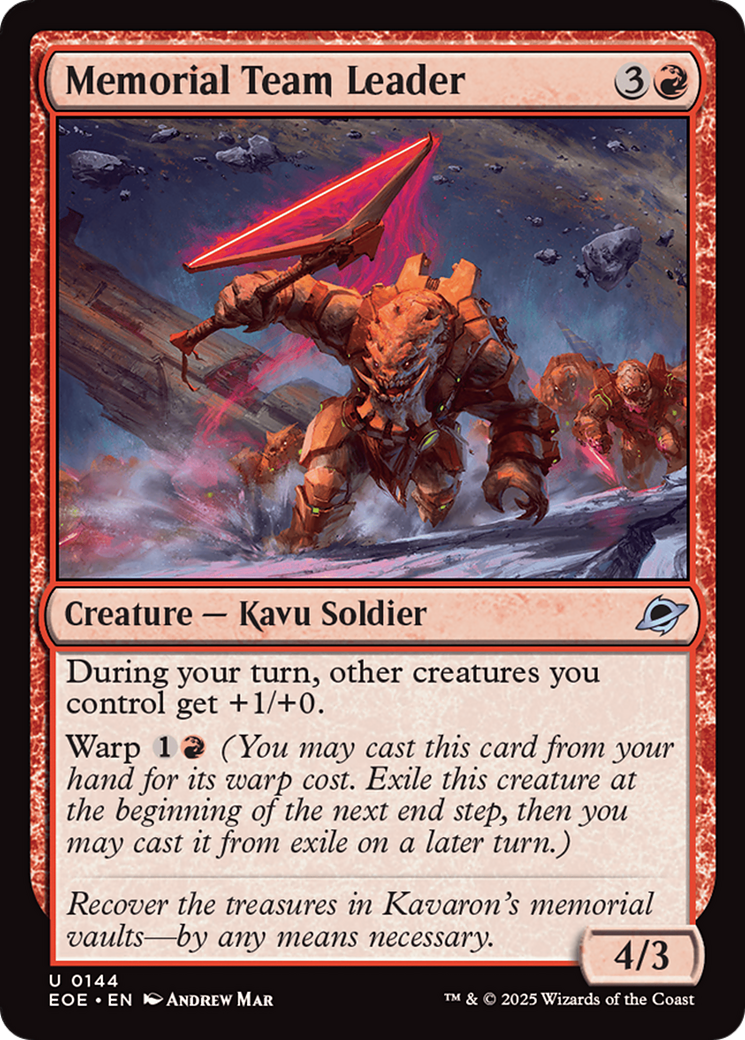 Memorial Team Leader [Edge of Eternities] | Gear Gaming Bentonville