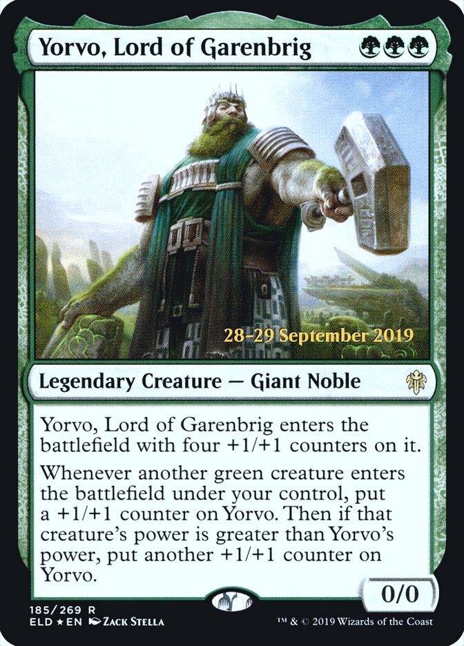 Yorvo, Lord of Garenbrig [Throne of Eldraine Prerelease Promos] | Gear Gaming Bentonville