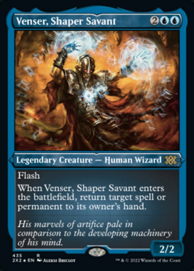 Venser, Shaper Savant (Foil Etched) [Double Masters 2022] | Gear Gaming Bentonville