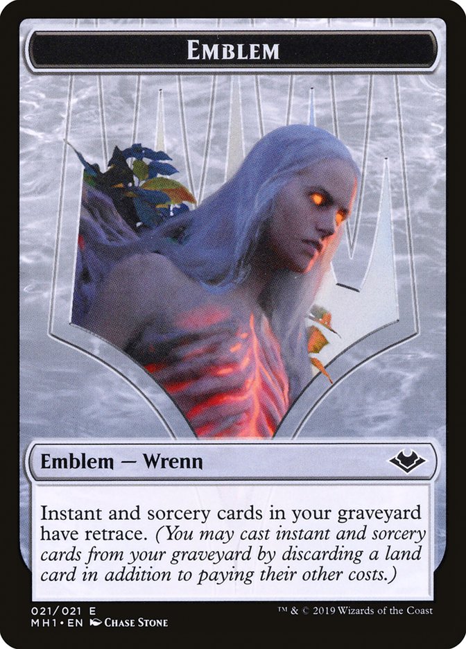 Shapeshifter (001) // Wrenn and Six Emblem (021) Double-Sided Token [Modern Horizons Tokens] | Gear Gaming Bentonville