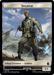 Horse // Soldier Double-Sided Token [Doctor Who Tokens] | Gear Gaming Bentonville