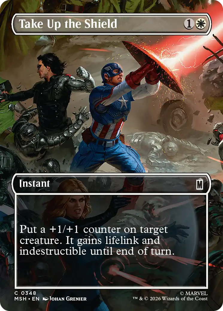Take Up the Shield (Borderless) [Marvel Super Heroes] | Gear Gaming Bentonville