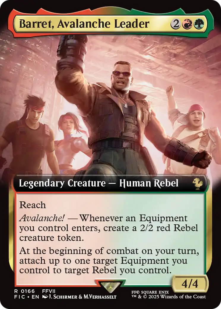 Barret, Avalanche Leader (Extended Art) [FINAL FANTASY Commander] | Gear Gaming Bentonville
