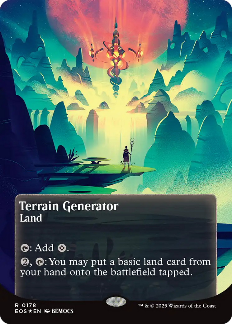 Terrain Generator (0178) (Borderless) (Galaxy Foil) [Edge of Eternities: Stellar Sights] | Gear Gaming Bentonville