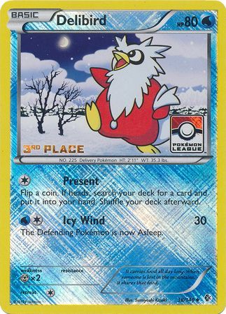 Delibird (38/149) (League Promo 3rd Place) [Black & White: Boundaries Crossed] | Gear Gaming Bentonville