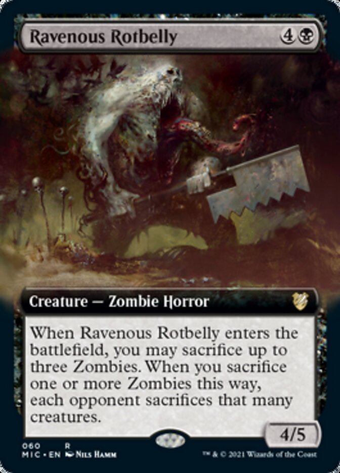Ravenous Rotbelly (Extended Art) [Innistrad: Midnight Hunt Commander] | Gear Gaming Bentonville
