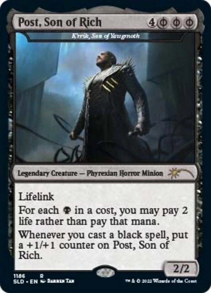 K'rrik, Son of Yawgmoth - Post, Son of Rich [Secret Lair Drop Series] | Gear Gaming Bentonville