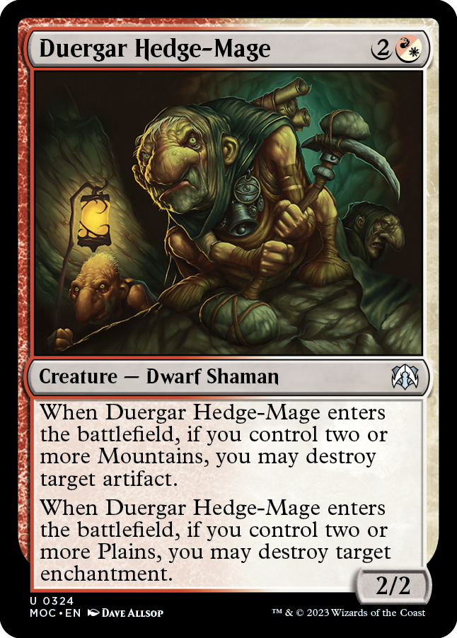 Duergar Hedge-Mage [March of the Machine Commander] | Gear Gaming Bentonville