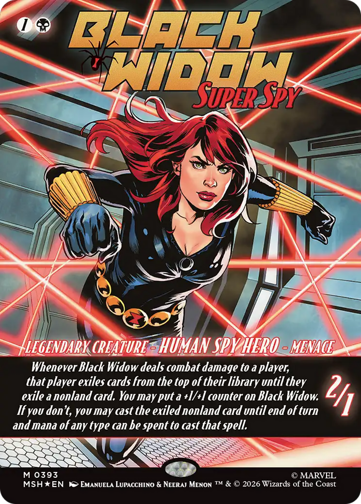 Black Widow, Super Spy (Borderless) (0393) [Marvel Super Heroes] | Gear Gaming Bentonville