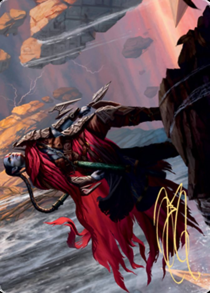 Anowon, the Ruin Thief Art Card (Gold-Stamped Signature) [Zendikar Rising Art Series] | Gear Gaming Bentonville