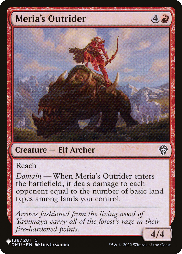 Meria's Outrider [The List Reprints] | Gear Gaming Bentonville