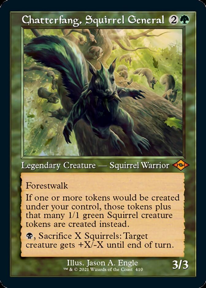 Chatterfang, Squirrel General (Retro Foil Etched) [Modern Horizons 2] | Gear Gaming Bentonville