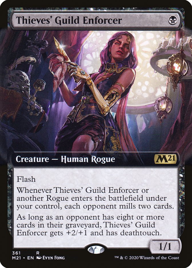Thieves' Guild Enforcer (Extended Art) [Core Set 2021] | Gear Gaming Bentonville