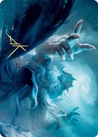 Cyclone Summoner Art Card (Gold-Stamped Signature) [Kaldheim Art Series] | Gear Gaming Bentonville