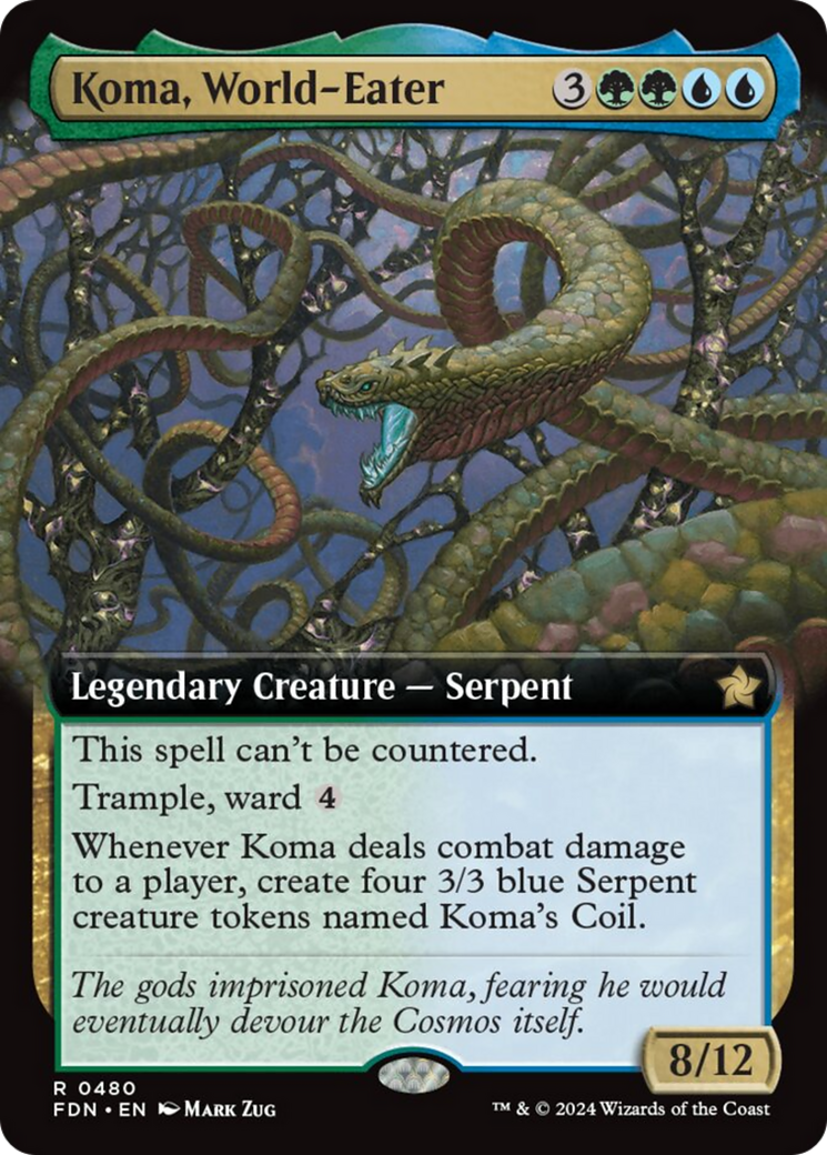 Koma, World-Eater (Extended Art) [Foundations] | Gear Gaming Bentonville