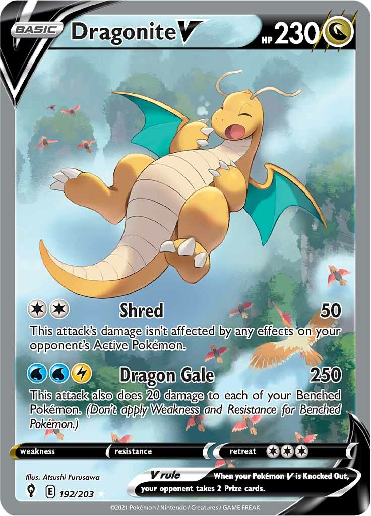 Dragonite V (192/203) [Sword & Shield: Evolving Skies] | Gear Gaming Bentonville