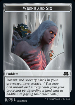 Wrenn and Six Emblem // Monk Double-Sided Token [Double Masters 2022 Tokens] | Gear Gaming Bentonville