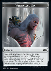 Wrenn and Six Emblem // Monk Double-Sided Token [Double Masters 2022 Tokens] | Gear Gaming Bentonville