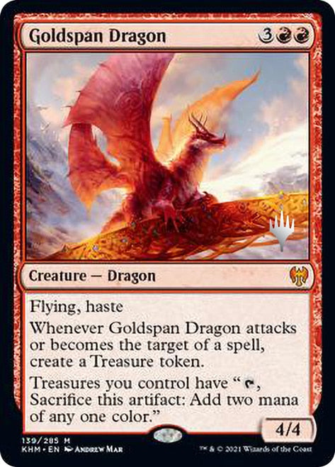 Goldspan Dragon (Promo Pack) [Kaldheim Promos] | Gear Gaming Bentonville