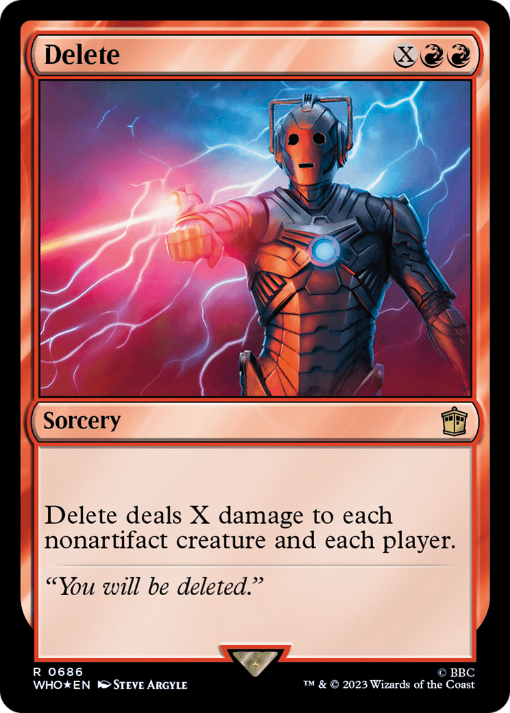 Delete (Surge Foil) [Doctor Who] | Gear Gaming Bentonville