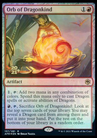 Orb of Dragonkind [Dungeons & Dragons: Adventures in the Forgotten Realms Prerelease Promos] | Gear Gaming Bentonville