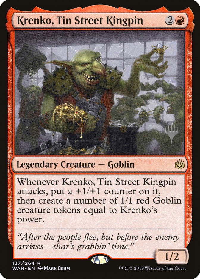 Krenko, Tin Street Kingpin (Promo Pack) [War of the Spark Promos] | Gear Gaming Bentonville