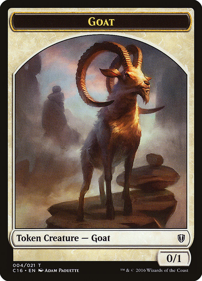 Goat // Thopter Double-Sided Token [Commander 2016 Tokens] | Gear Gaming Bentonville