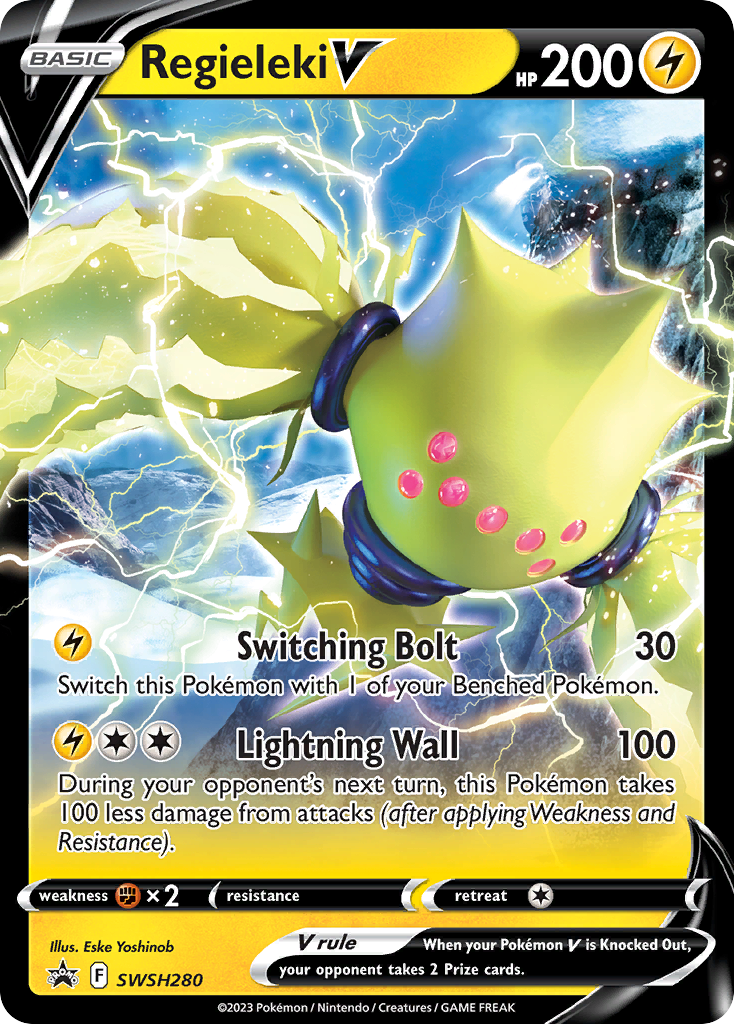 Regieleki V (SWSH280) (Jumbo Card) [Sword & Shield: Black Star Promos] | Gear Gaming Bentonville