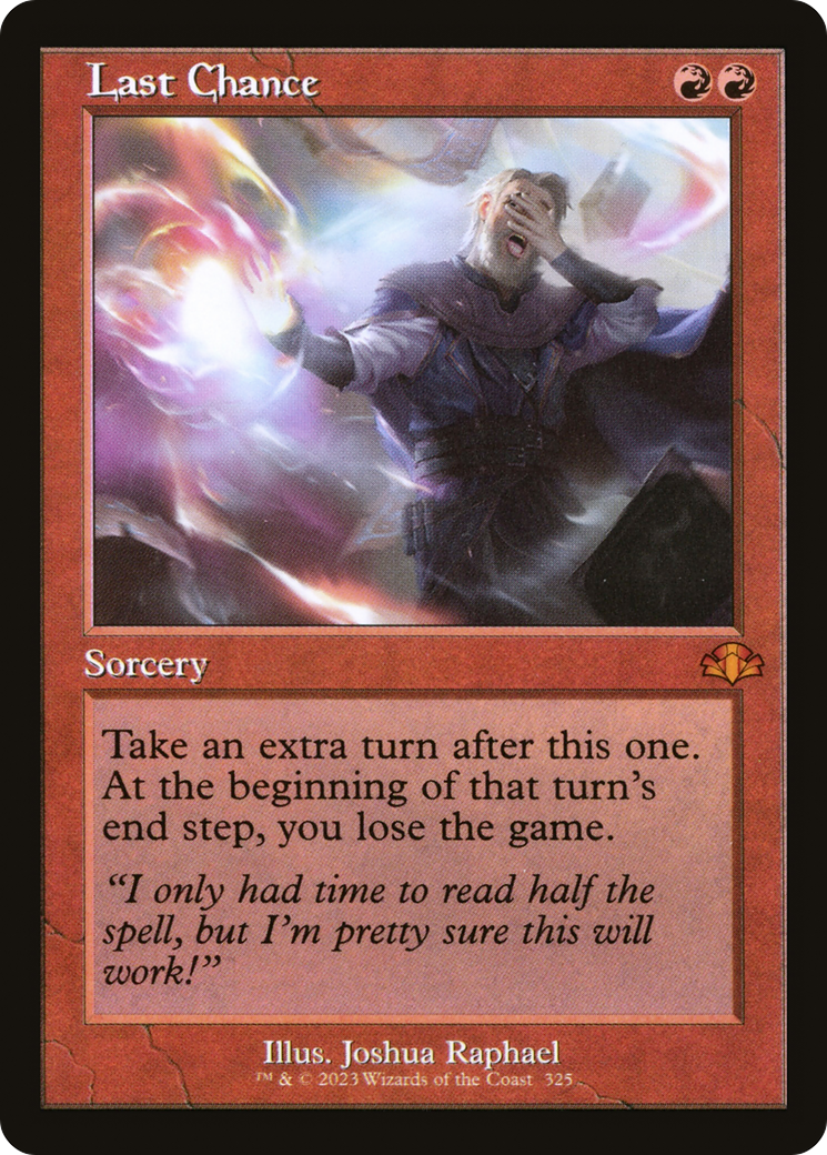 Last Chance (Retro) [Dominaria Remastered] | Gear Gaming Bentonville