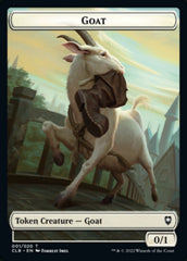 Treasure // Goat Double-Sided Token [Commander Legends: Battle for Baldur's Gate Tokens] | Gear Gaming Bentonville