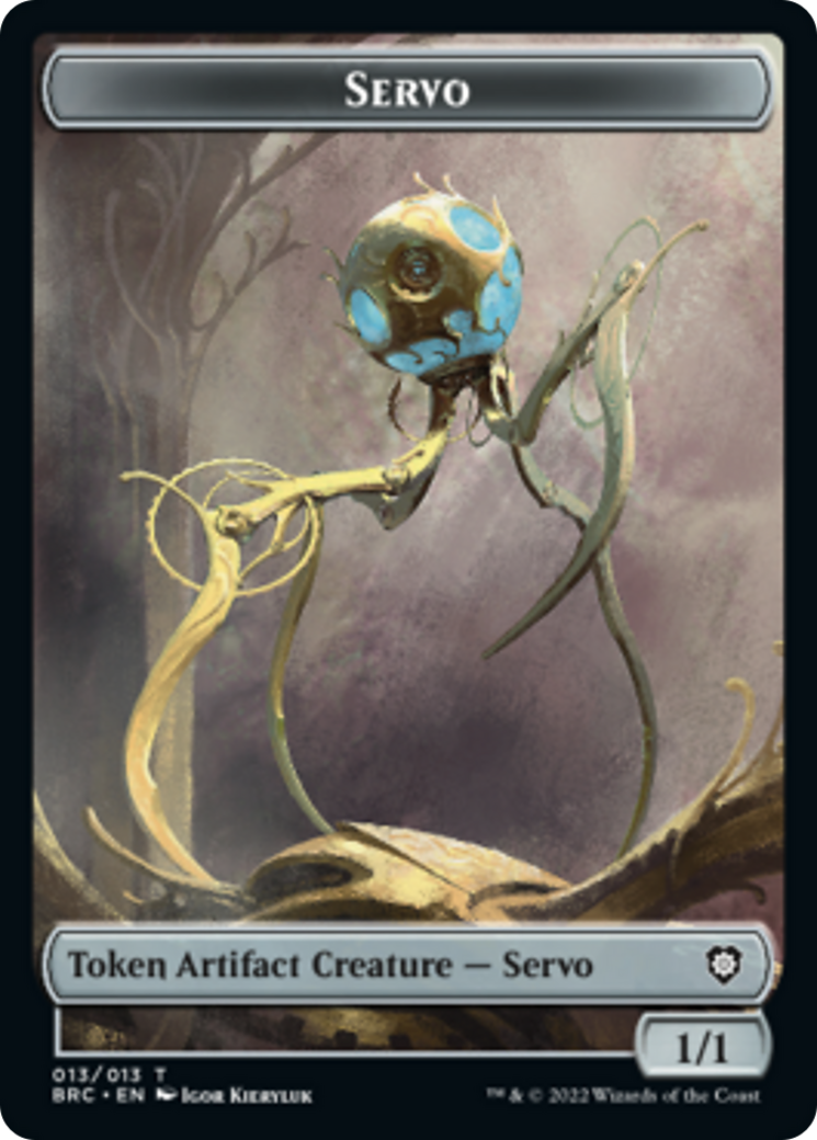 Servo // Phyrexian Horror Double-Sided Token [The Brothers' War Commander Tokens] | Gear Gaming Bentonville